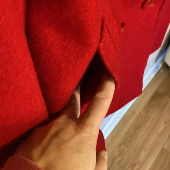 Cache Creek Vintage Wool Double Breasted Classic Christmas Winter Pea Coat Sz L - Picture 7 of 15